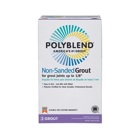 Custom Building Products Polyblend Indoor and Outdoor Platinum Non-Sanded Grout 10 lb PBG11510